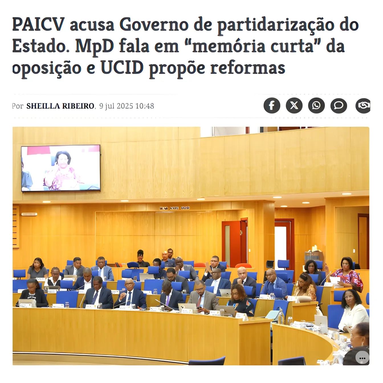 REFORMA DO ESTADO – URGÊNCIA NACIONAL